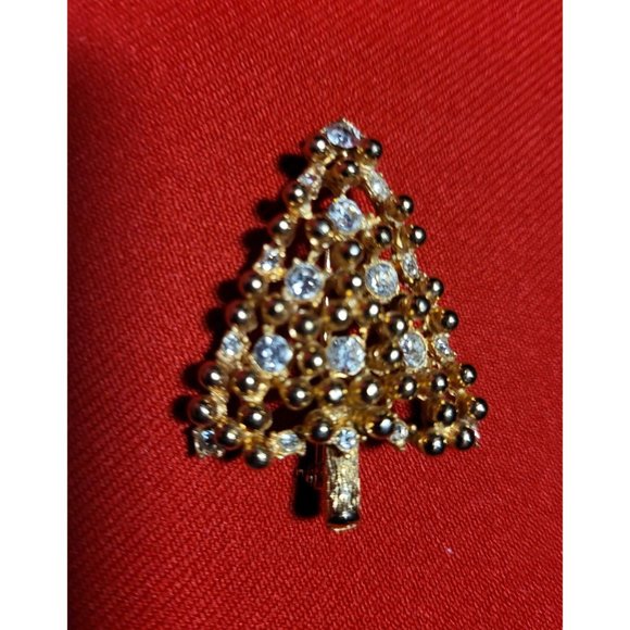 Christmas Pins/ Brooches Set of 2 - Christmas Bell, Christmas Tree - Picture 7 of 9